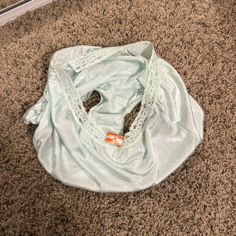 NWT Vintage Blue Satin Panty - Picture 3 of 4